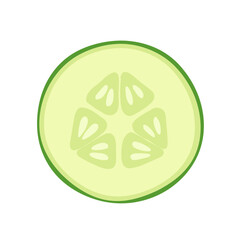 cucumber sliced isolated on transparent png vector