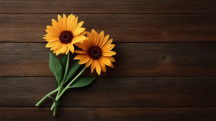 Beautiful vibrant sunflower flowers with bright yellow petals and lush green leaves perfect for garden floral arrangements and outdoor decoration