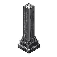 A stark, isolated, black metal monument to the world war resembles a metronome or an office stapler