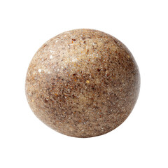 Smooth Round Stone with Natural Texture and Earthy Color Variation