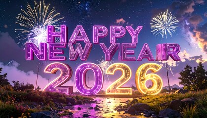 Festive New Year 2026 greeting