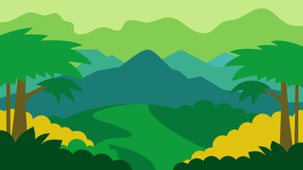 Fototapeta premium Vast Congo Basin jungle a dense tropical rainforest teeming with wild species