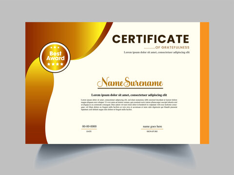 unique diploma certificate design 