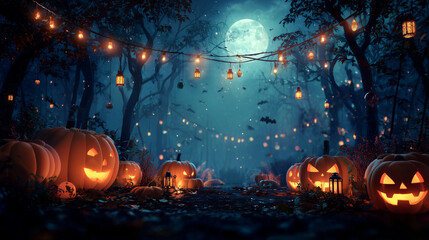 Halloween party background