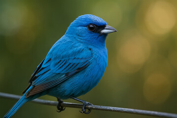 Obraz premium blue bird on a branch