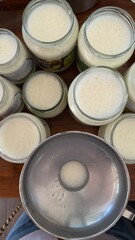 making yogurt at home yogurt jars