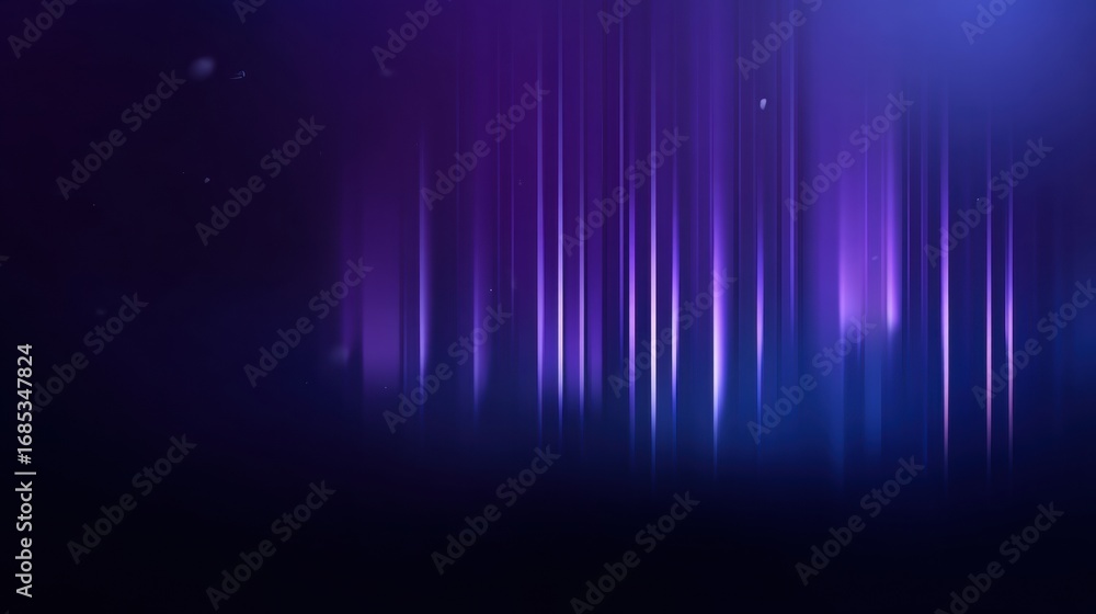 Poster vibrant vertical lines create smooth gradient effect, blending shades of purple and blue, evoking se