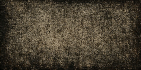 Grungy black leather texture with an aged, vintage pattern on a dark concrete surface