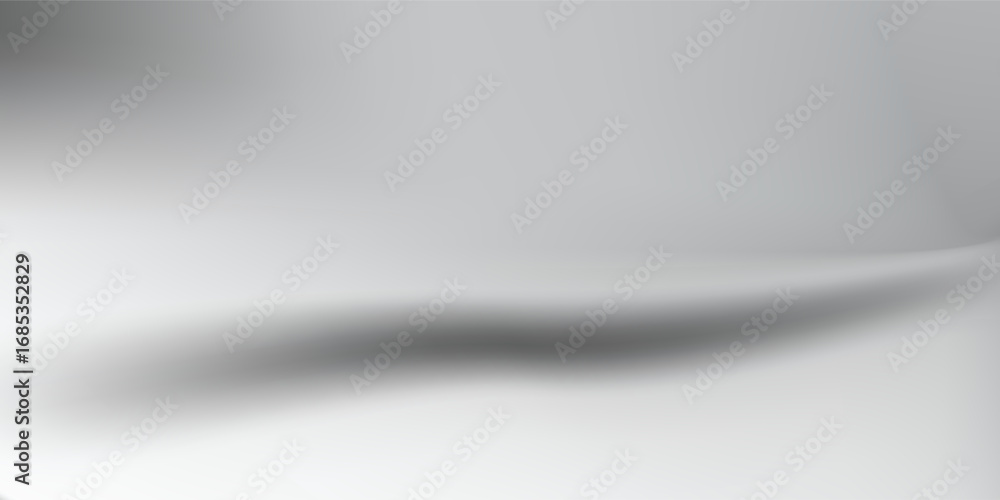 Poster minimalist abstract design featuring white wavy lines on a smooth light grey background, creating a 