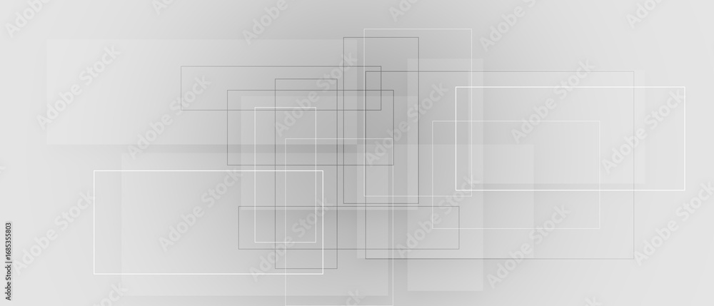 Poster a minimalist abstract design featuring intersecting geometric shapes and subtle gradients on a clean
