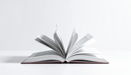 open book isolated on white background