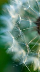Close-up of dandelion seeds