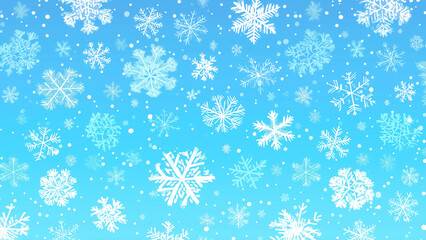 Romantic blue winter snowflake and Frosty dots  seamless pattern for Christmas
