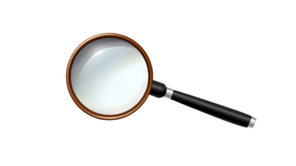 Icon of paper with magnifying glass hovering document search symbol design on white background