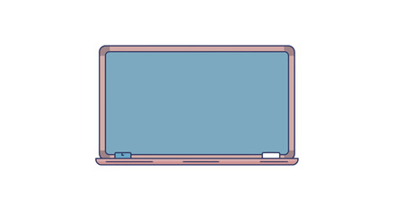 Illustrative representation of a blank chalkboard ready for educational content or creative expression in a classroom setting