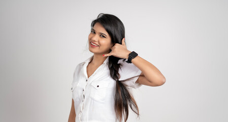 Young Indian Pretty College Girl