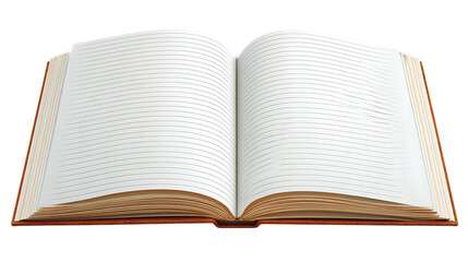 Obraz premium Open Book with Blank Pages, Notebook, Journal, Diary