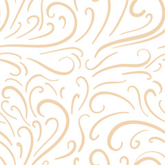 Ink drawn vector seamless repeat pattern in expressive freeform style. Geometric , simple, 