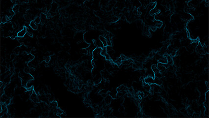  Abstract dark background with faint glowing Blue lines and plasma swirling energy. Futuristic, sci-fi aesthetic digital artwork. Mysterious intricate organic patterns and depth.