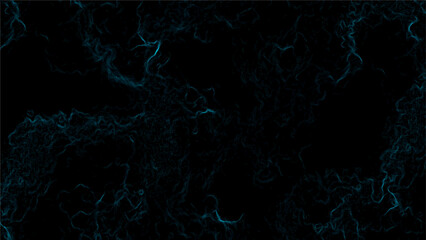  Abstract dark background with faint glowing Blue lines and plasma swirling energy. Futuristic, sci-fi aesthetic digital artwork. Mysterious intricate organic patterns and depth.