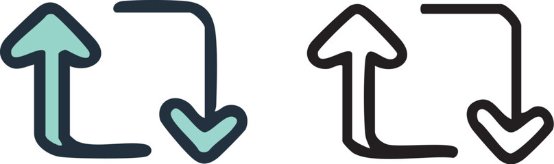 Up and Down Arrow Icon.