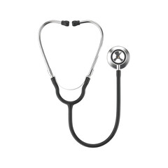 Medical stethoscope isolated on transparent background