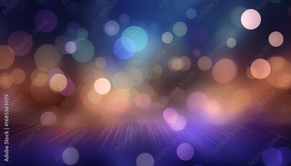 Wall mural blurred abstract background with bokeh lights abstract modern particle wallpaper