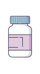 Obraz premium Modern supplement bottle design with label for health products or medicine packaging concept
