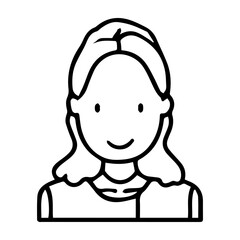 Obraz premium A woman with a smile on her face. She is wearing a dress and a necklace. The image is in black and white