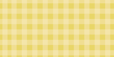 Yellow and green gingham plaid checkered fabric design seamless pattern. Check and tweed seamless patterns. Vichy seamless pattern in yellow color. Gingham fabric texture, vintage summer print. light
