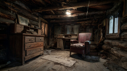 A sad tale unfolded through the abandoned furniture in a prospector's hut (2)