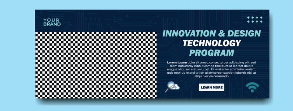 Young man in workshop looking at innovative technology for design and engineering program