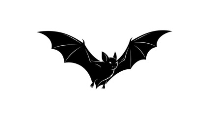 Fototapeta premium Bat silhouette isolated on white background
