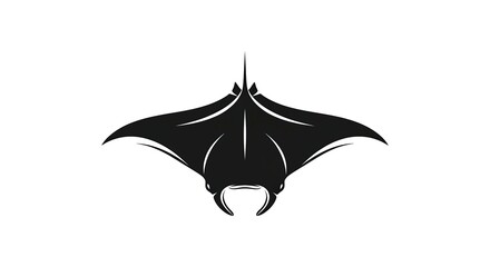 Manta ray silhouette graphic design