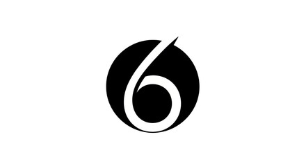 Number six graphic design