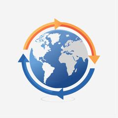 Fototapeta premium Global Connectivity Concept Illustration