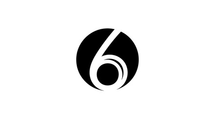 Number six graphic design