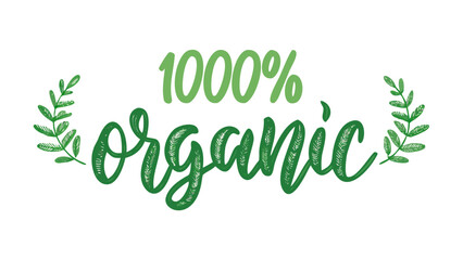 Fototapeta premium Organic natural product fresh food healthy eating wellness lifestyle eco friendly vegan vegetarian diet label