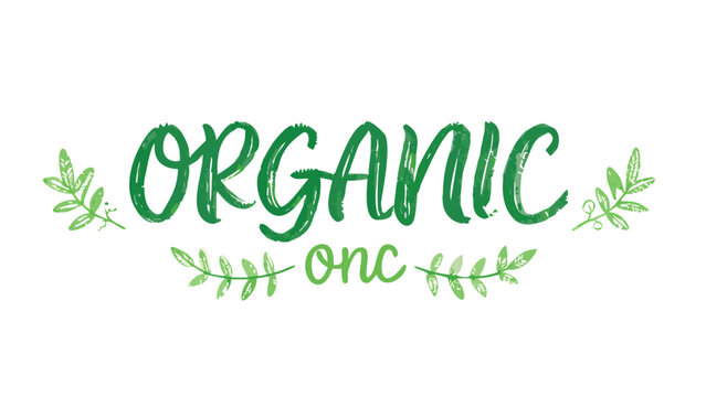 Organic onc leaves fresh natural healthy food plant based diet green lifestyle vegan vegetarian product 100 percent