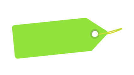 Green tag label price blank sale product discount shop merchandise retail market store promotion value item