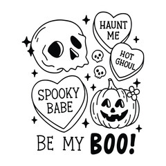 Fototapeta premium Retro Halloween Svg T Shirt