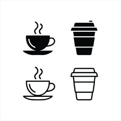 Obraz premium cup of coffee vector illustration