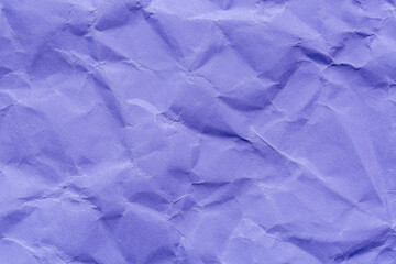 Close-up macro of wrinkled purple paper texture,Abstract light purple paper texture background. Texture of crumpled craft paper. Paper background. Recycled violet paper backdrop in close up.