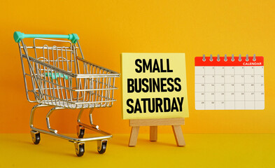Small Business Saturday is shown using the text as business concept