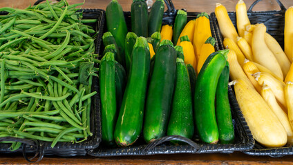 close up on fresh vegetable in farmer’s market