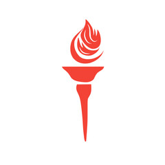 vector fire torch icon