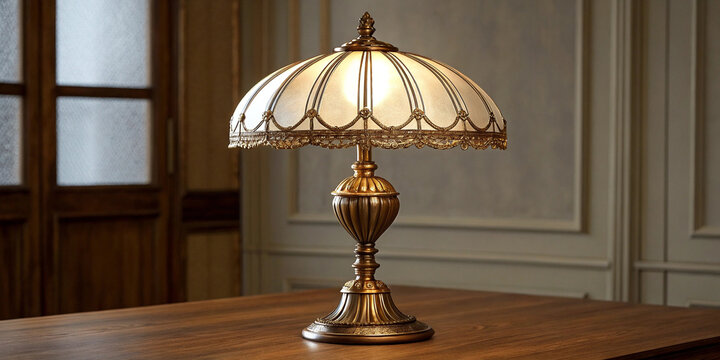 vintage table lamp photo, antique lamp stock, retro lamp design, classic lamp photo, vintage decor lamp, golden lamp photo, old fashioned lamp stock, traditional lamp photo, elegant table lamp, vintag