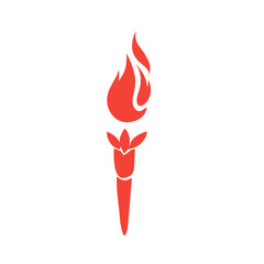 vector fire torch icon