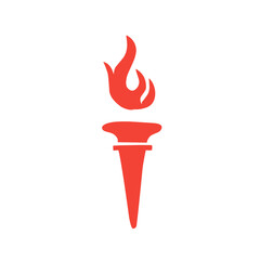 vector fire torch icon