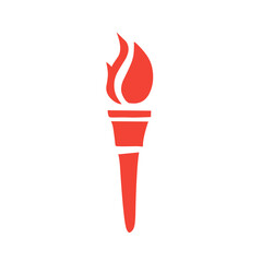 vector fire torch icon